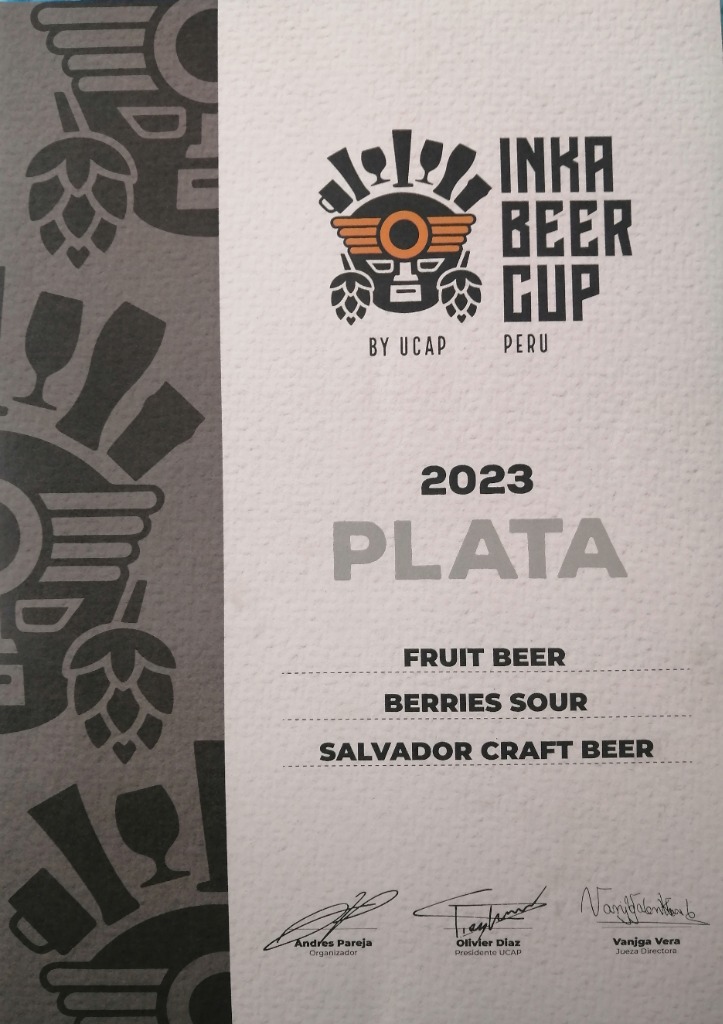 Medalla de Plata Inka Beer Cup 2023 - Berries Sour